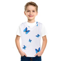 Butterfly-blue-phengaris Kids  Basketball Tank Top by saad11