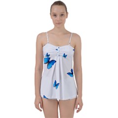 Butterfly-blue-phengaris Babydoll Tankini Set by saad11