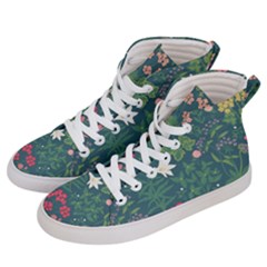 Spring Design  Men s Hi-top Skate Sneakers by AlexandrouPrints