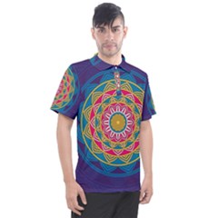 Abstract Digital Artwork Men s Polo T-shirt by Maspions