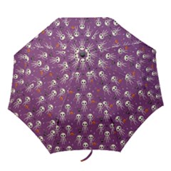 Skull Halloween Pattern Folding Umbrellas by Maspions