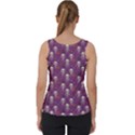 Skull Halloween Pattern Velvet Tank Top View2