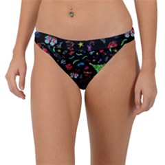 New Year Christmas Background Band Bikini Bottoms by Maspions