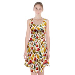 Mushroom Autumn Fall Racerback Midi Dress by Maspions