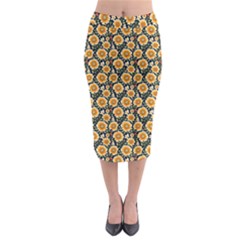 Flower 120424 Midi Pencil Skirt by zappwaits