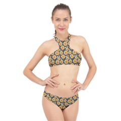 Flower 120424 High Neck Bikini Set by zappwaits