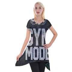 Gym Mode Short Sleeve Side Drop Tunic by Store67