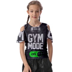 Gym Mode Kids  Butterfly Cutout T-shirt by Store67