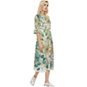 Flowers Spring Double Cuff Midi Dress View3