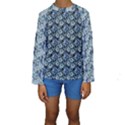 Blue Roses 1 Blue Roses 2 Kids  Long Sleeve Swimwear View1