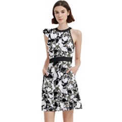 Barkfusion Camouflage Cocktail Party Halter Sleeveless Dress With Pockets by dflcprintsclothing