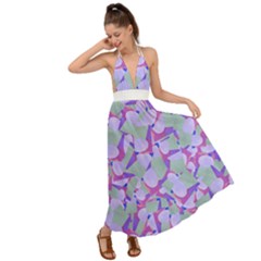 Kaleidoscope Dreams Backless Maxi Beach Dress by dflcprintsclothing