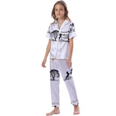 20240506 111024 0000 Kids  Satin Short Sleeve Pajamas Set by Safin