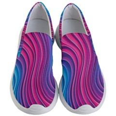 Spiral Swirl Pattern Light Circle Women s Lightweight Slip Ons by Ndabl3x