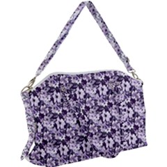 Purple Roses 1 Purple Roses Canvas Crossbody Bag by DinkovaArt