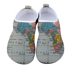 Vintage World Map Kids  Sock-style Water Shoes by Proyonanggan