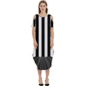 Stripes Geometric Pattern Digital Art Art Abstract Abstract Art Cold Shoulder Loose Fit Dress With Pockets View1