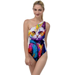 Wild Cat To One Side Swimsuit by Sosodesigns19