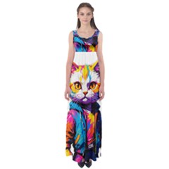 Wild Cat Empire Waist Maxi Dress by Sosodesigns19