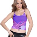 Colorful Labstract Wallpaper Theme Spaghetti Strap Bra Top View1