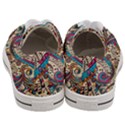 Paisley Print Musical Notes Women s Low Top Canvas Sneakers View4