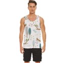 Pattern Sloth Woodland Men s Wide Collar Tank Top View1