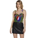 Grateful Dead Bear Pattern Flowy Camisole Tie Up Top View1