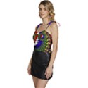 Grateful Dead Bear Pattern Flowy Camisole Tie Up Top View2