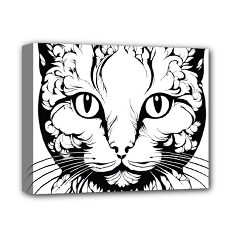 Cat - Artistic Paper Cut Deluxe Canvas 14  X 11  (stretched) by 2607694c