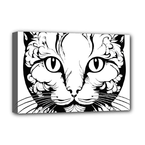 Cat - Artistic Paper Cut Deluxe Canvas 18  X 12  (stretched) by 2607694c