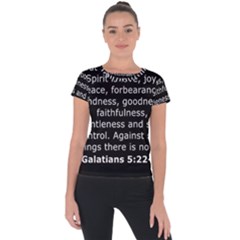 Galatians 5 Short Sleeve Sports Top  by RiverRootz