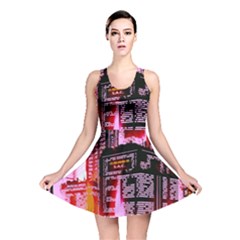 Cybercity Reversible Skater Dress by Sparkle