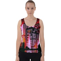 Cybercity Velvet Tank Top by Sparkle