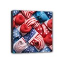 Us presidential election colorful vibrant pattern design  Mini Canvas 4  x 4  (Stretched) View1