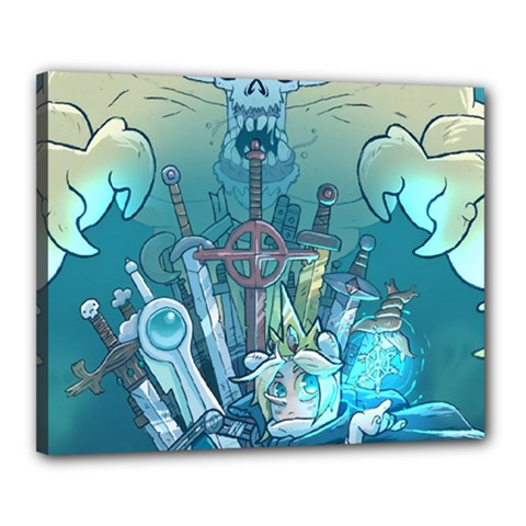 Adventure Time Lich Canvas 20  X 16  (stretched) by Bedest