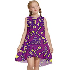 Background Doodles Math Kids  Frill Swing Dress by Bedest