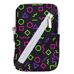 Geometric Seamless Pattern Belt Pouch Bag (large) by Hannah976