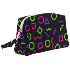 Geometric Seamless Pattern Wristlet Pouch Bag (large) by Hannah976
