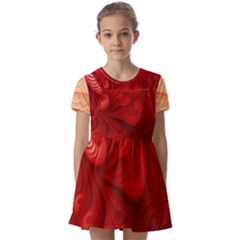 Lachs Kl Rotweissschwarz Kl Kids  Short Sleeve Pinafore Style Dress by 2607694c