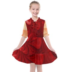 Lachs Kl Rotweissschwarz Kl Kids  All Frills Chiffon Dress by 2607694c