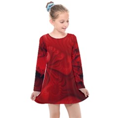 Rotweissschwarz2 Kl Rotweissschwarz Kl Kids  Long Sleeve Dress by 2607694c