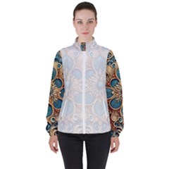 Pattern 1 Muster 7a Women s High Neck Windbreaker by 2607694c