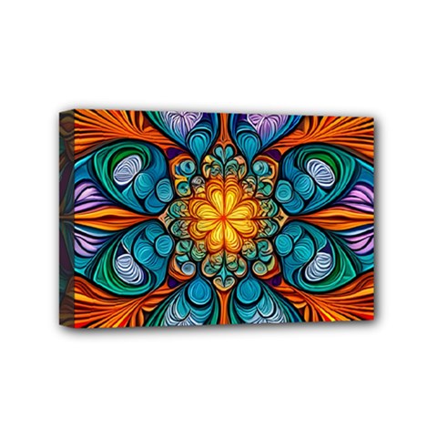 Schwarz Bunt Mini Canvas 6  X 4  (stretched) by 2607694c