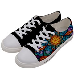 Schwarz Bunt Men s Low Top Canvas Sneakers by 2607694c