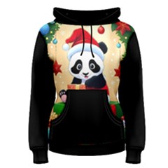 Schwarz Pandaweihnachten300dpi Women s Pullover Hoodie by 2607694b