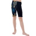 Schwarz pferde muster Kids  Mid Length Swim Shorts View1