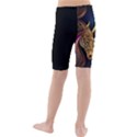 Schwarz pferde muster Kids  Mid Length Swim Shorts View2