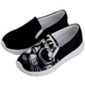 Schwarz katze punk Kids Lightweight Slip Ons View2