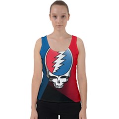 Grateful Dead Big Skull Velvet Tank Top by Bedest