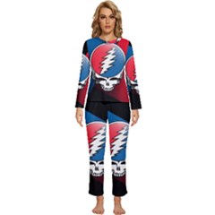 Grateful Dead Big Skull Womens  Long Sleeve Lightweight Pajamas Set by Bedest